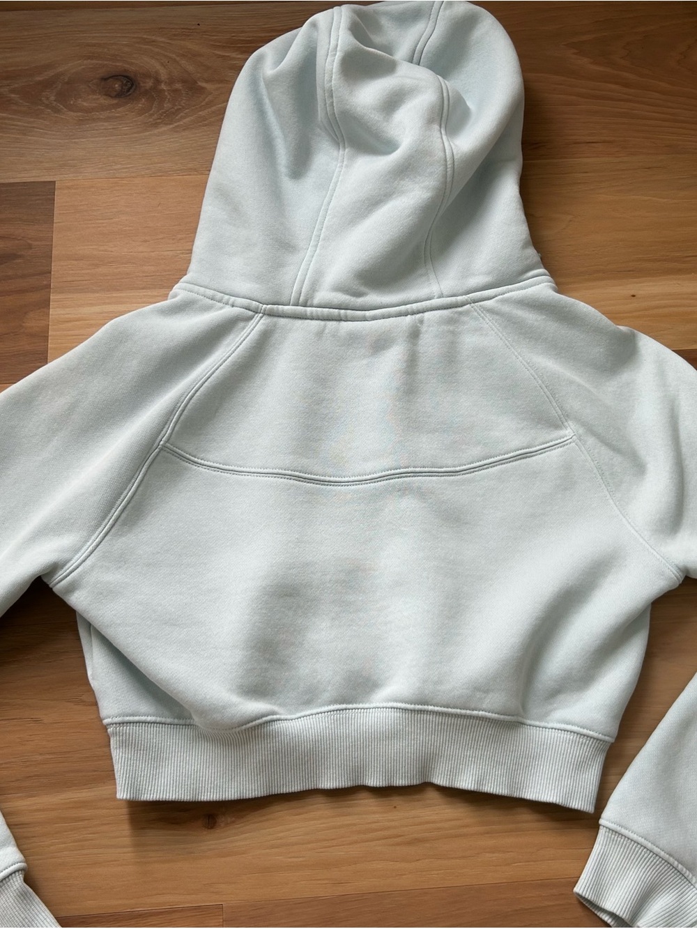 Alphalete Pale Mint Cropped Hoodie